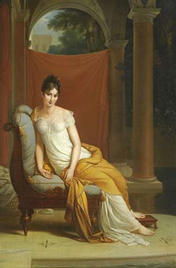 Alexandre-Evariste Fragonard. Портрет мадам Рекамье